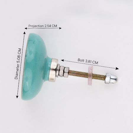 Sea Green Solid Knob